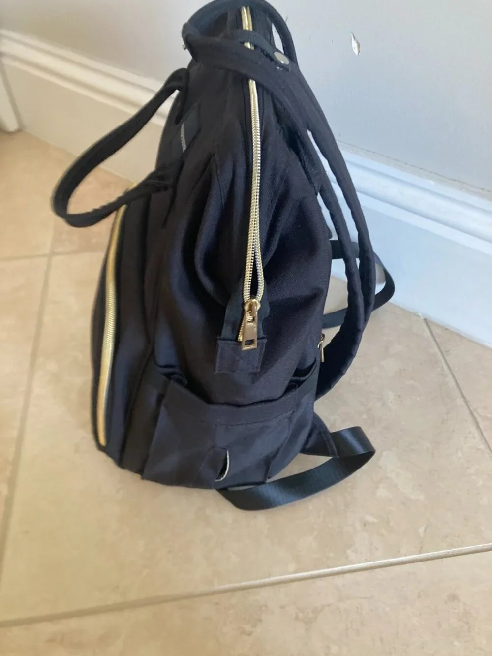 Black Baby Diaper Bag